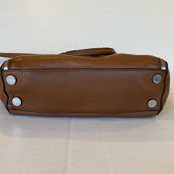 Michael Kors Brown Cognac Leather Sloan Bag Satchel Purse - Picture 9 of 11